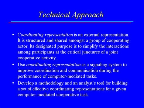 technical approach examples