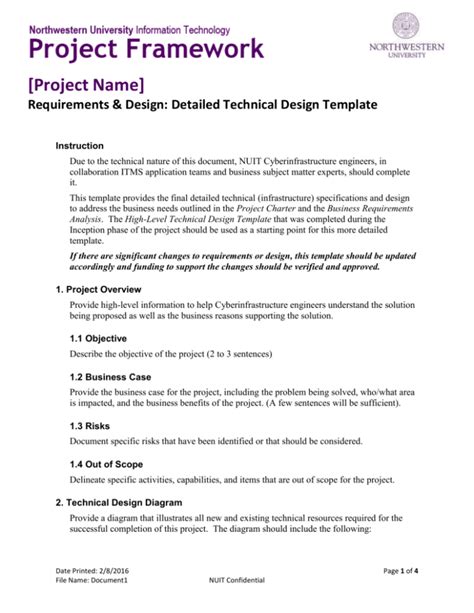 technical design template example