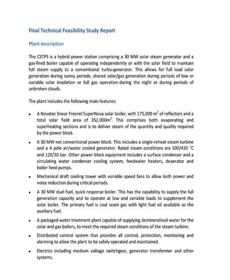 technical feasibility report example pdf
