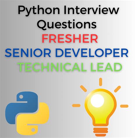 technical interview questions for freshers in python