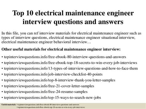 technical questions for interview in electrical engineering