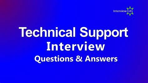 technical support interview questions for freshers