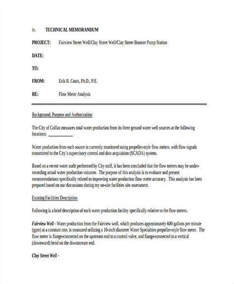 Technical Writing Memo