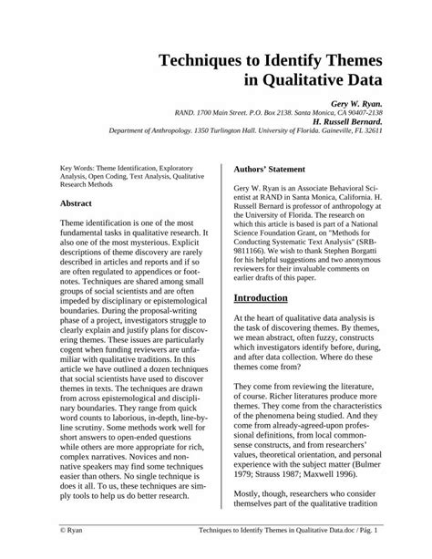 techniques to identify themes in qualitative data