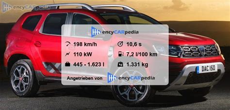 technische daten dacia duster tce 150