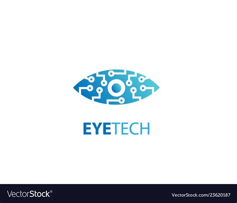 Technology eye icon for logo design high tech Vector Image