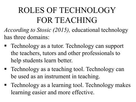technology in teaching and learning ppt