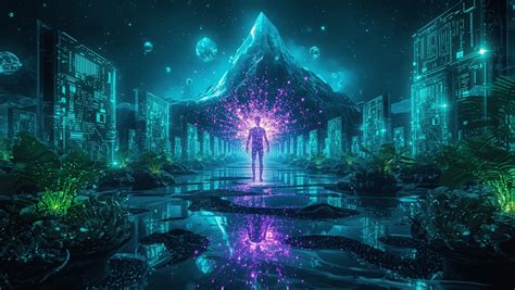 テクノロジーと魔法の融合イメージ