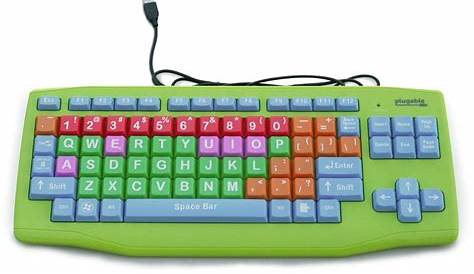 plantilla de diseño de botón de teclado de computadora con letras para