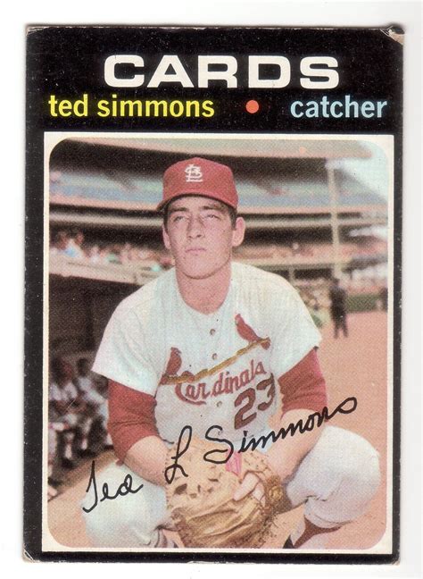 ted simmons rookie card