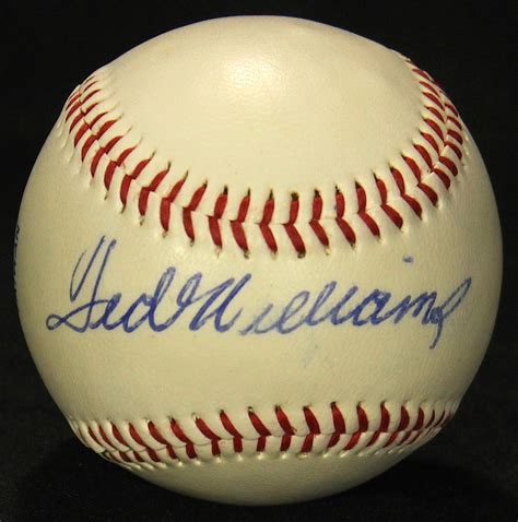 ted williams autograph baseball