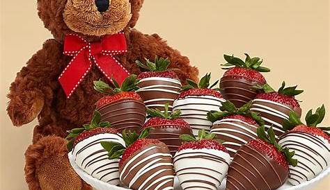 Chocolate Teddy Bear in 2021 | Chocolate covered strawberries