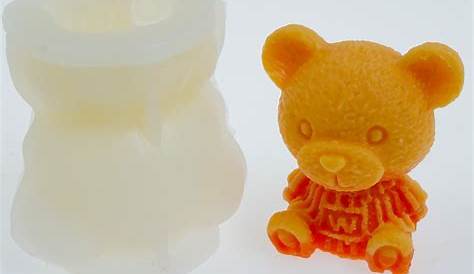 3D teddy bear Candle Moulds handmade soap mold wedding cake decorating