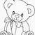 teddy bear coloring image