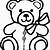 teddy bear outline printable