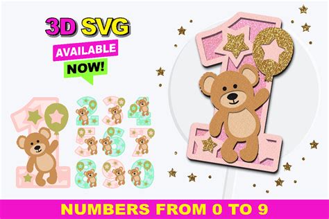 Download teddy-bear-numbers SVG