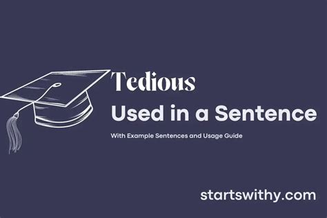 tedious in a sentence easy