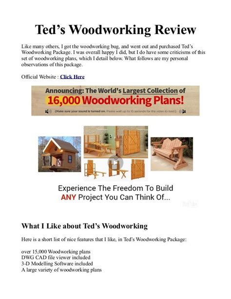 Teds Woodworking PDF Download Now 77 Off For Limited Time