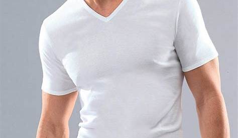 T-shirt KIABI Homme | T-shirt coton col V bleu marine | ValenciaenVivo