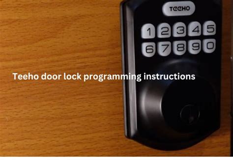 TeeHO AZ09 Smart Keypad Door Lock Installation Guide