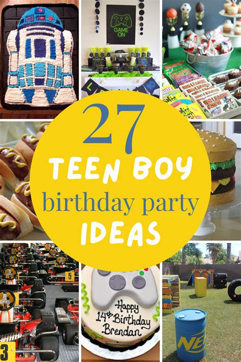 teen boy birthday party ideas