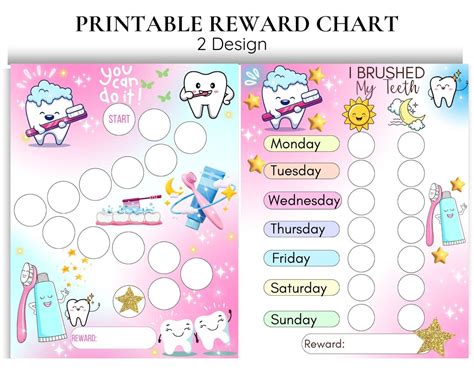 Teeth Brushing Reward Chart
