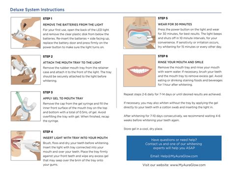 Teeth Whitening Kit Instructions