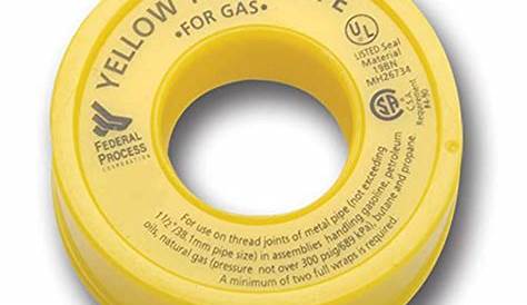 Oatey .5" x 260" Yellow Gas Teflon Tape at