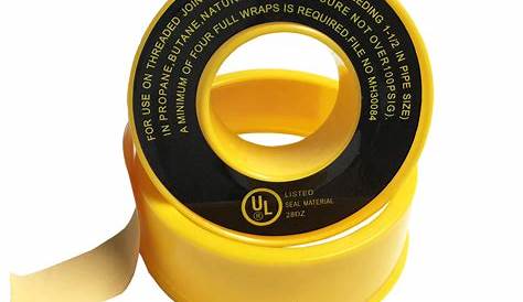 Yellow Gas Line Teflon Tape propanegear