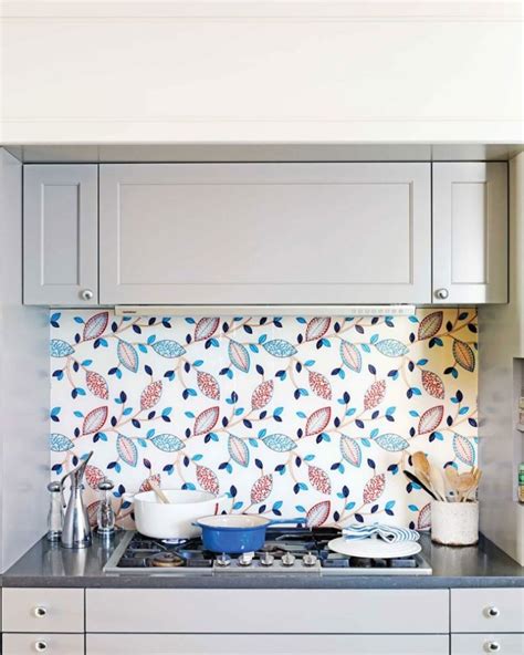 Teflon Coated Wallpaper Backsplash