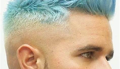 Teinture Cheveux Bleu Nuit Homme Épinglé Sur Coiffures