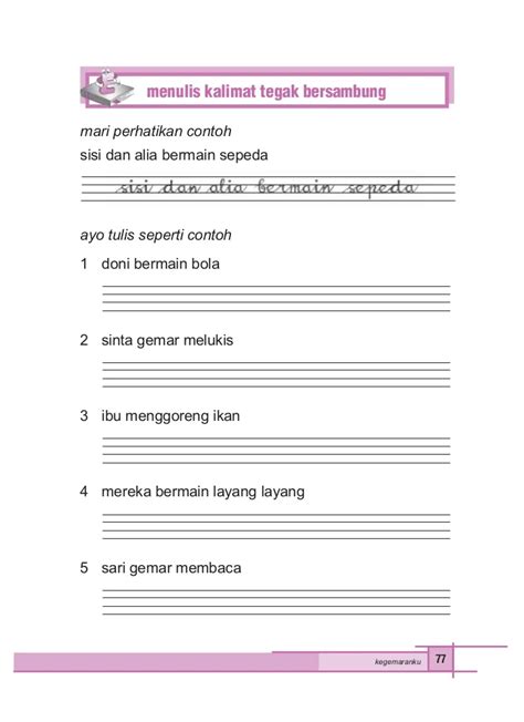 Teknik Menulis Bahasa Indonesia Kelas 3