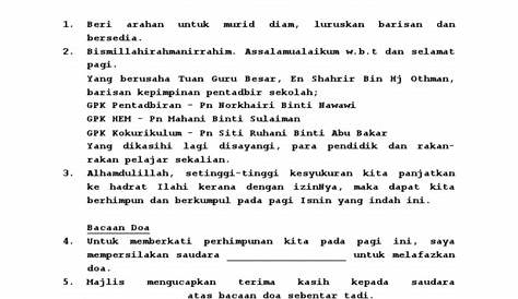 Teks Ucapan Perhimpunan Pagi | PDF