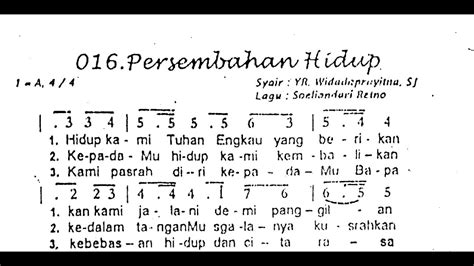 teks lagu persembahan katolik