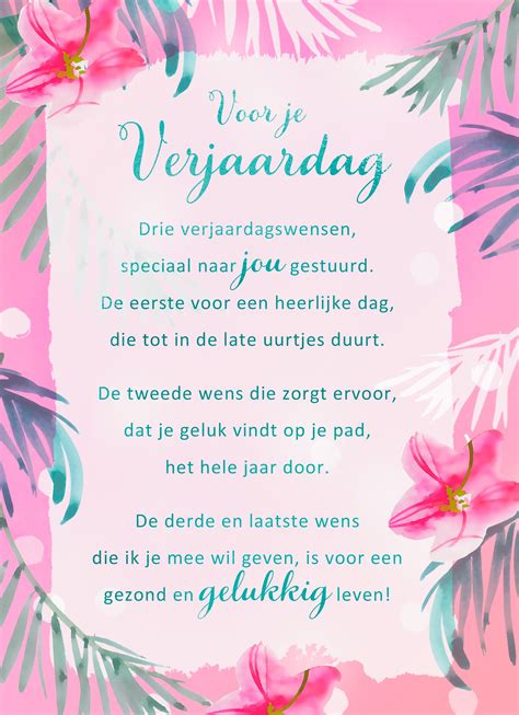 tekst voor een verjaardag