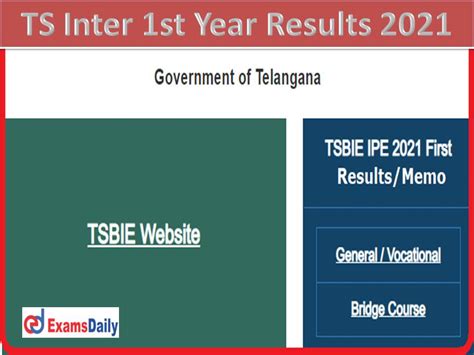 telangana inter 1st year result 2021
