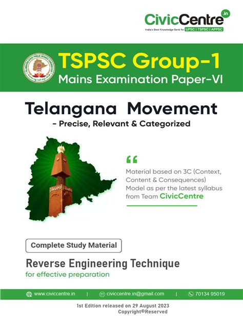 Topics Telangana Movement Notes Pdf Latest