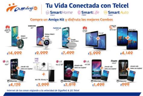 telcel equipos amigo kit precios