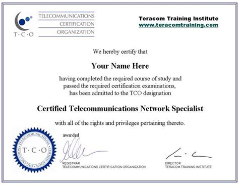 Telecommunications Certification