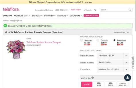 Teleflora Promo Code May 2021