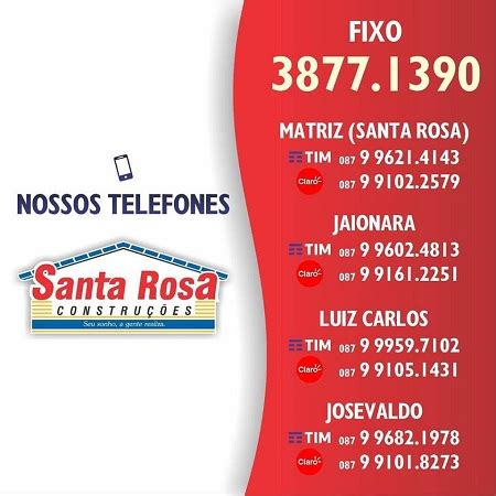 telefone do santa rosa