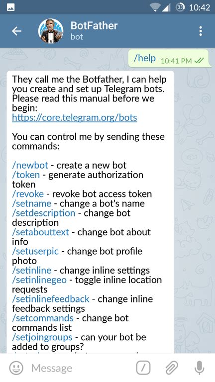 telegram bot api token