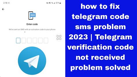 telegram confirmation code via sms