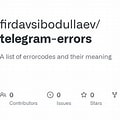 telegram error