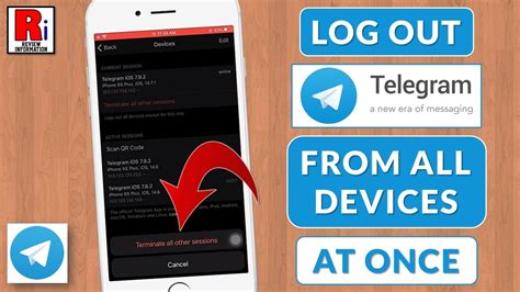 telegram logout from all devices