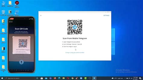 telegram web login in pc qr scan code