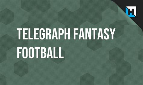 telegraph fantasy league football