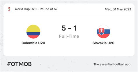 telemundo colombia vs. slovakia lineups
