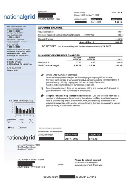 telephone number for national grid