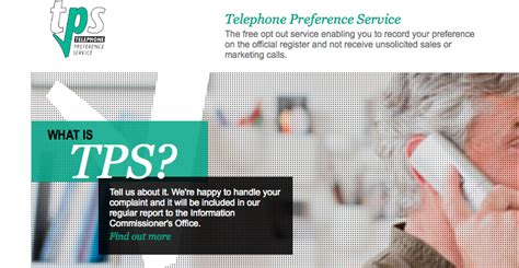 telephone preference service tps register